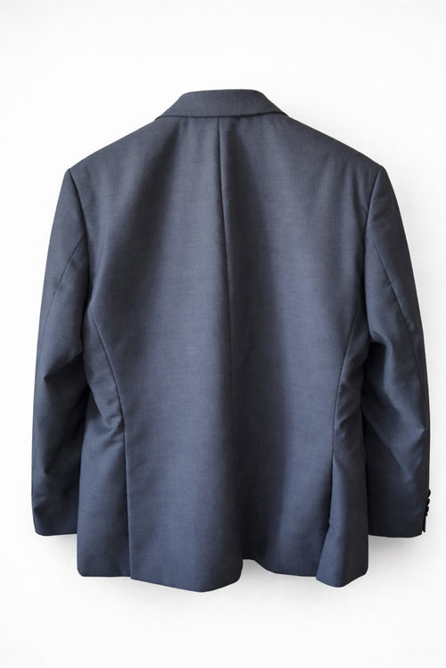 Sacou gri antracit din lână virgină 100% elegant, smart casual, potrivit pentru orice ocazie